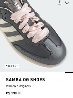 adidas “Ballet” Women's Samba OG Sneakers - Black & Pink